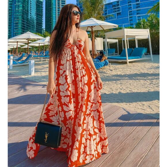 RARE!!! MANGO BLOGGER FAVE!!! Floral Maxi Dress NWT - Picture 11 of 16